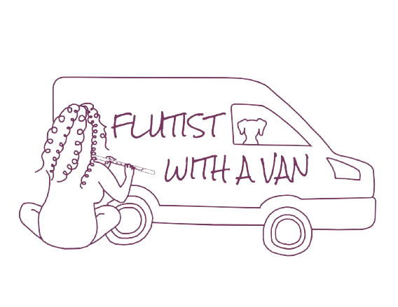 Flutist With A Van