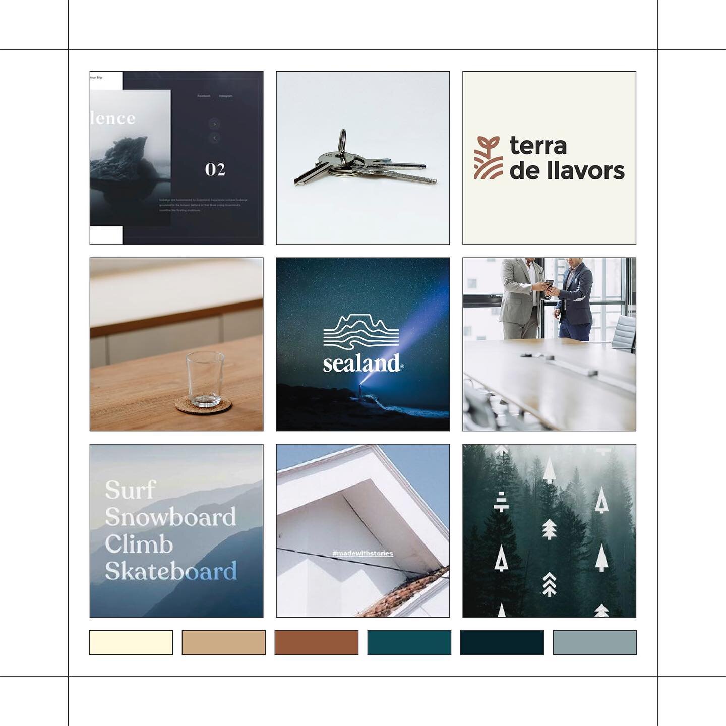 Outdoorsy, refreshing, and modern moodboard. 💫

Combining an earthy color palette, serif fonts, and thick, clean lines creates a polished yet inviting mood.

The moodboard stage in the branding process is one of my favorites because not only does it