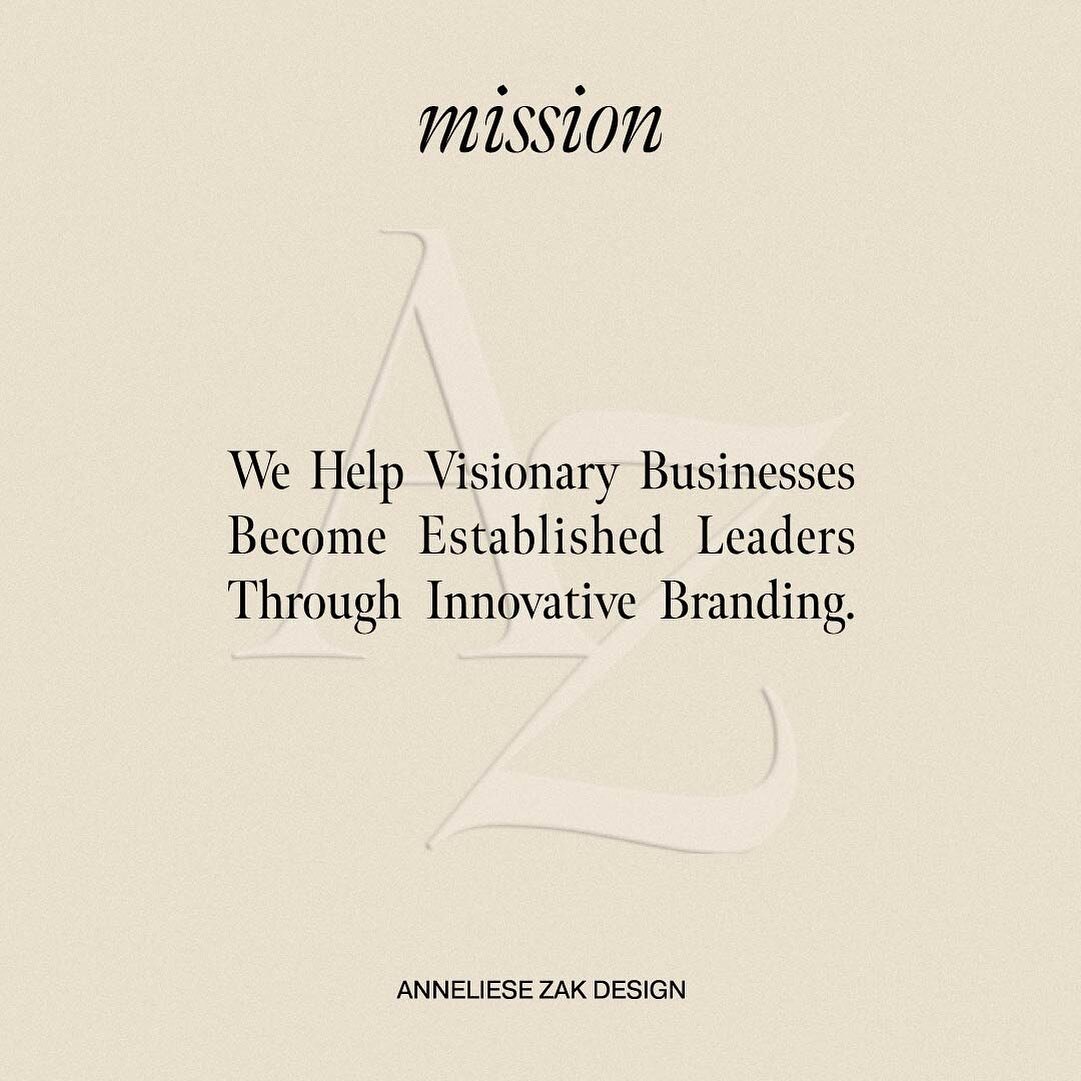 The Mission &mdash;

I&rsquo;ve always been enthralled by the visionary thinkers that inspire change in their industry.

Immersing myself into others&rsquo; stories, dreams, and big ideas, and transforming them into a strategic brand identity is one 
