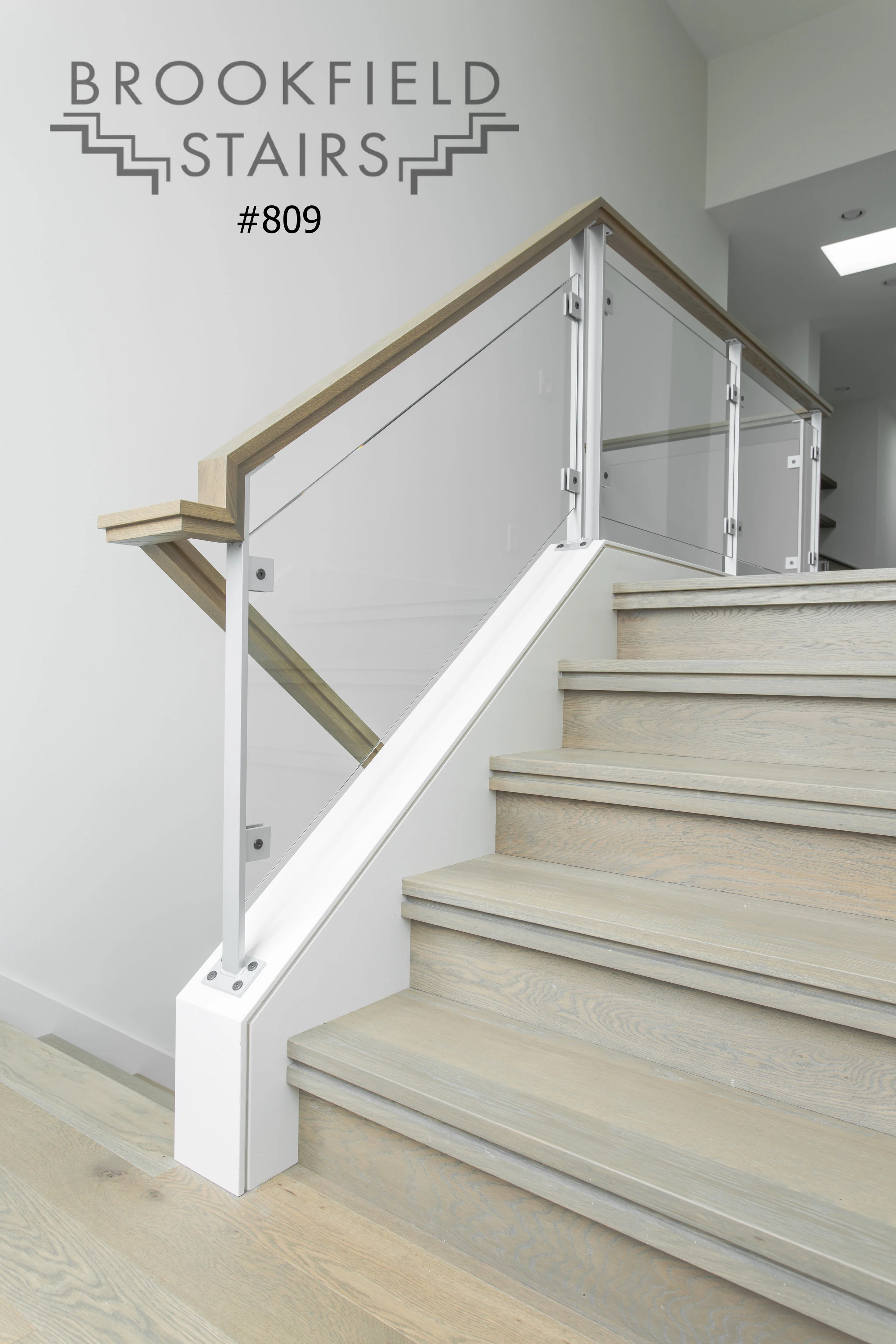 #809 Custom Fabricated Newel Posts for Glass