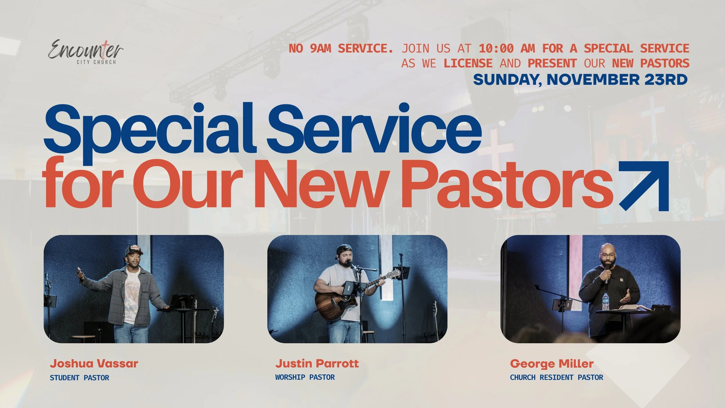 Special Service – Sunday, November 23rd at 10:00 AM