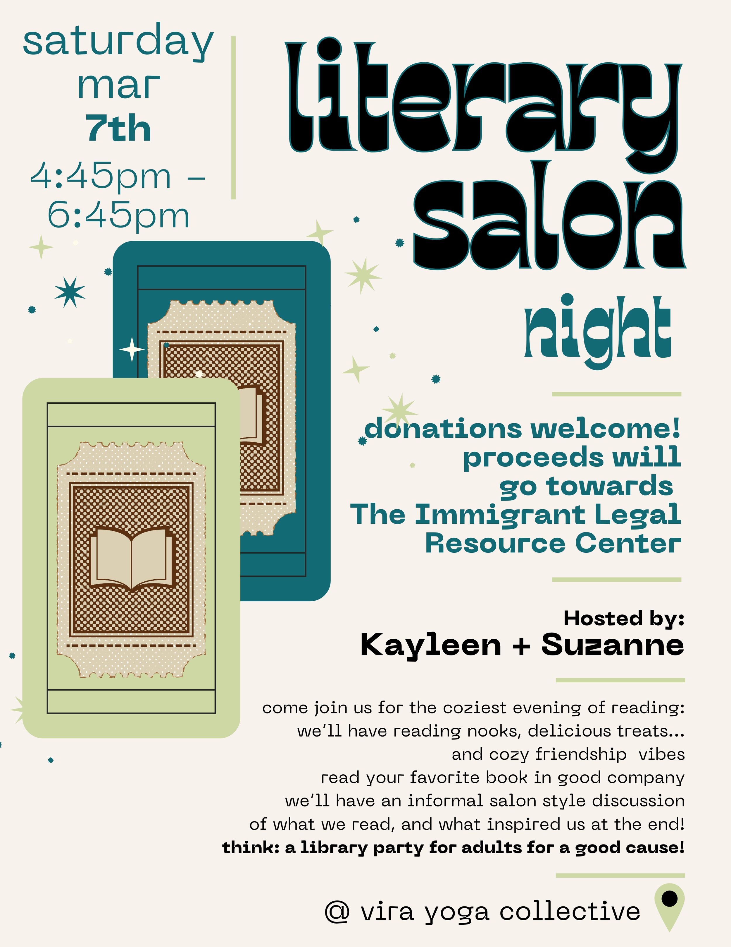 Literary salon 📚🫖🕯️