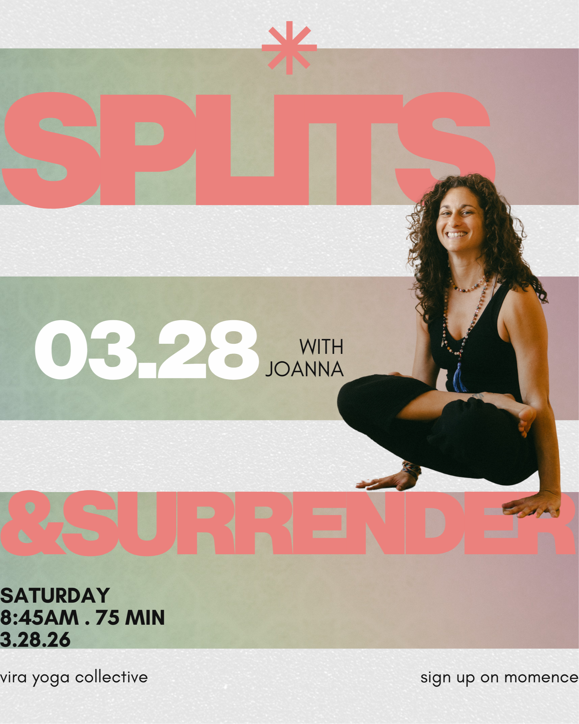 Splits + Surrender: a pop up 😅 💤