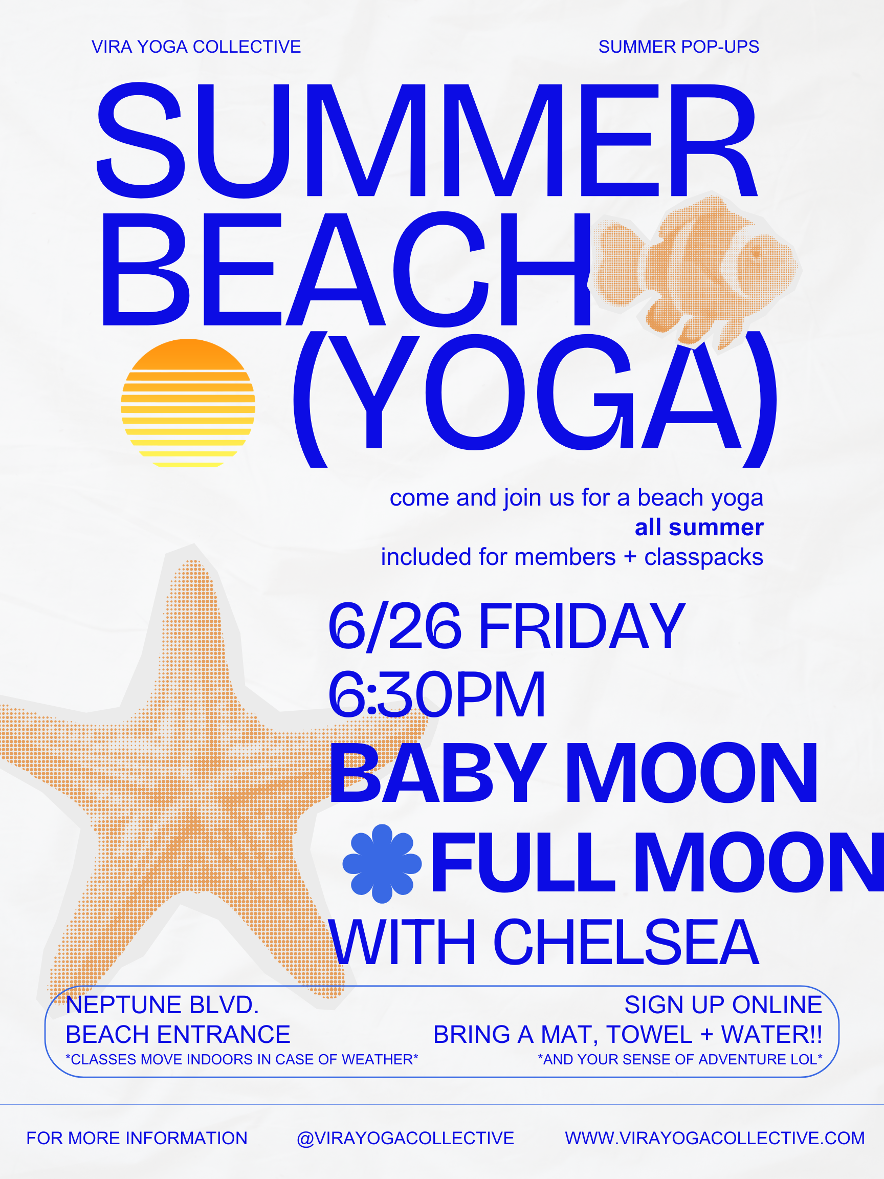 🐚 BEACH YOGA: Babyyyyy moooon full moon flow 🫶🏼🌕🫧