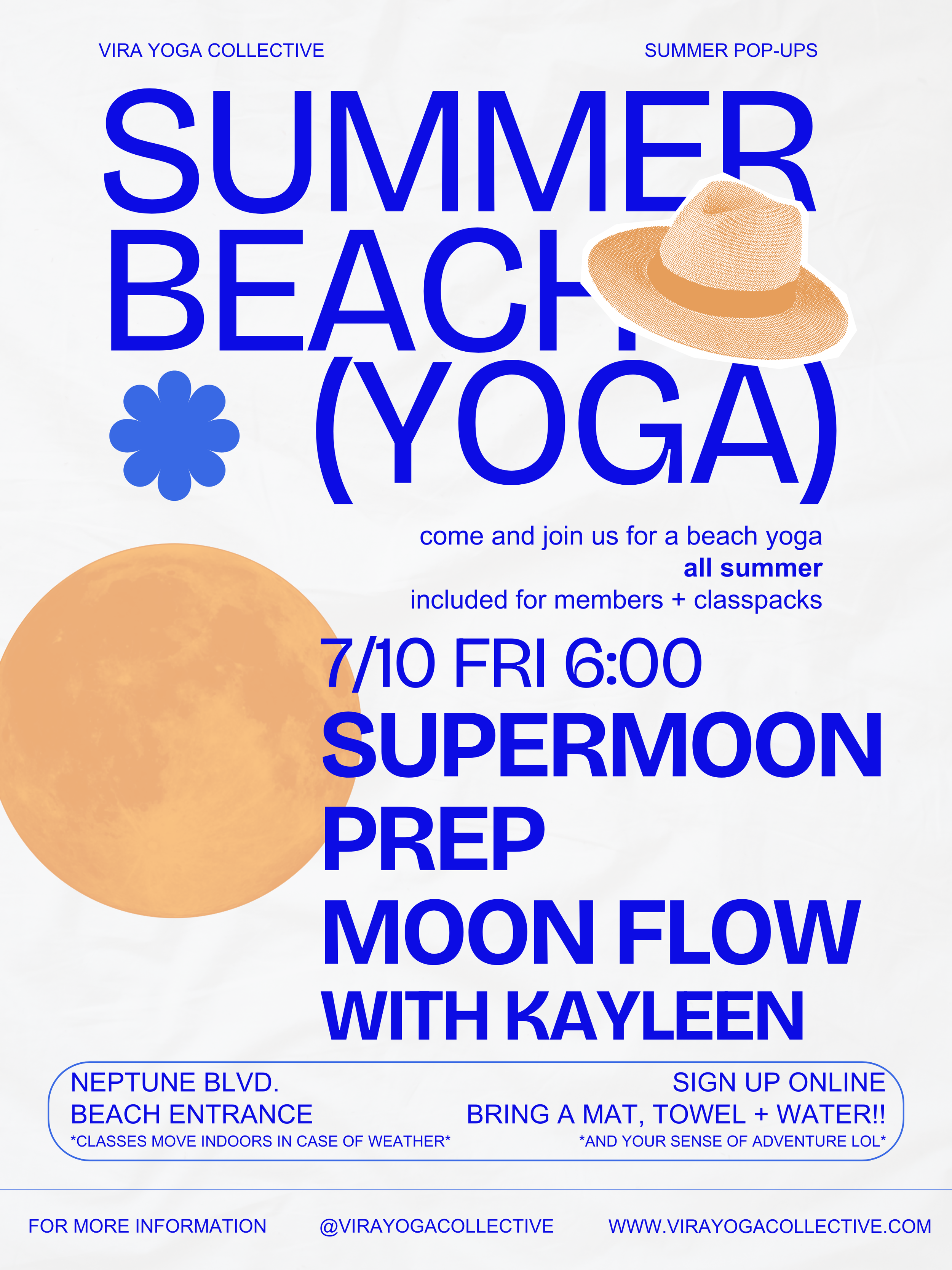 🐚 BEACH YOGA: Supermoon Prep 🌬️🌕🌊