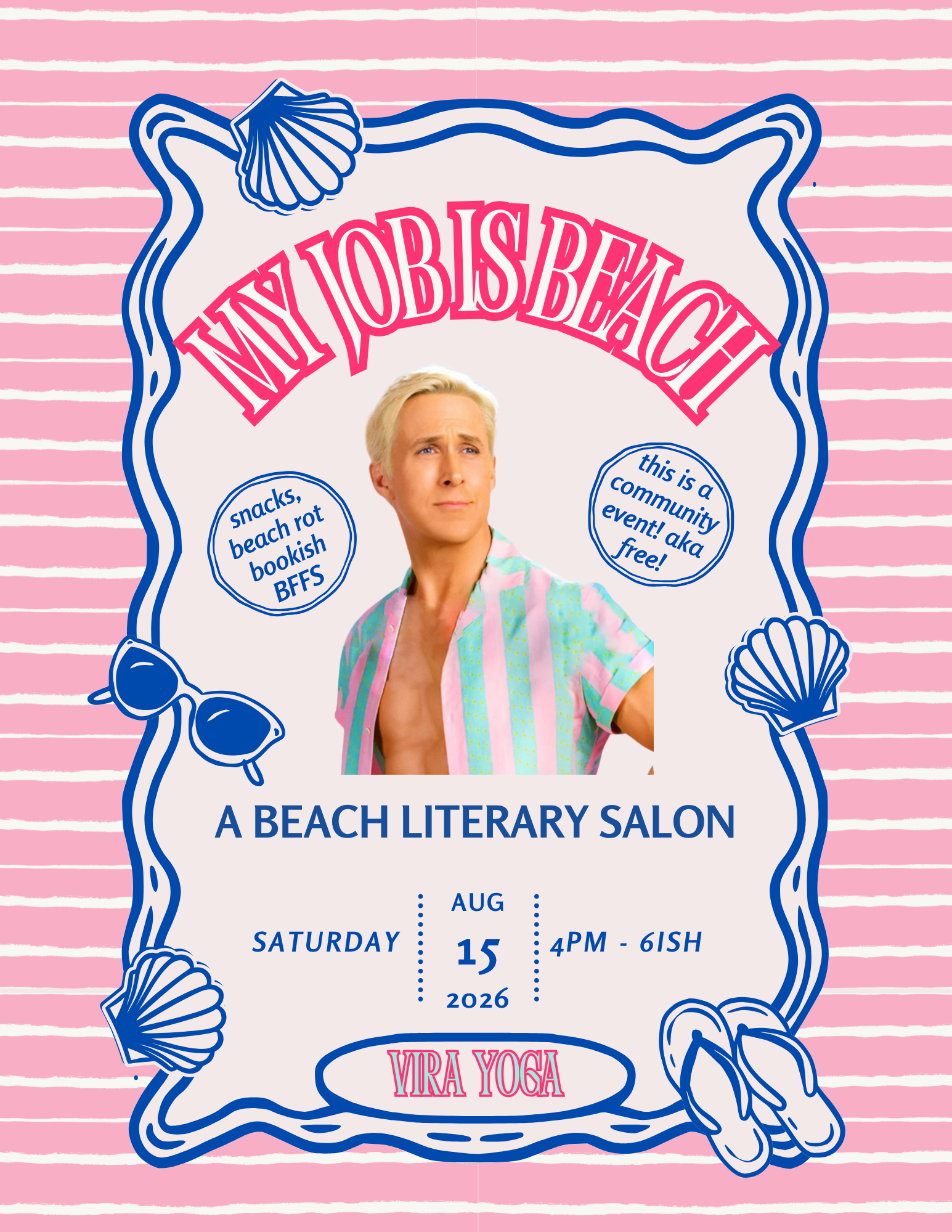 My Job Is Beach: 🌊 a beach literary salon 🏖️