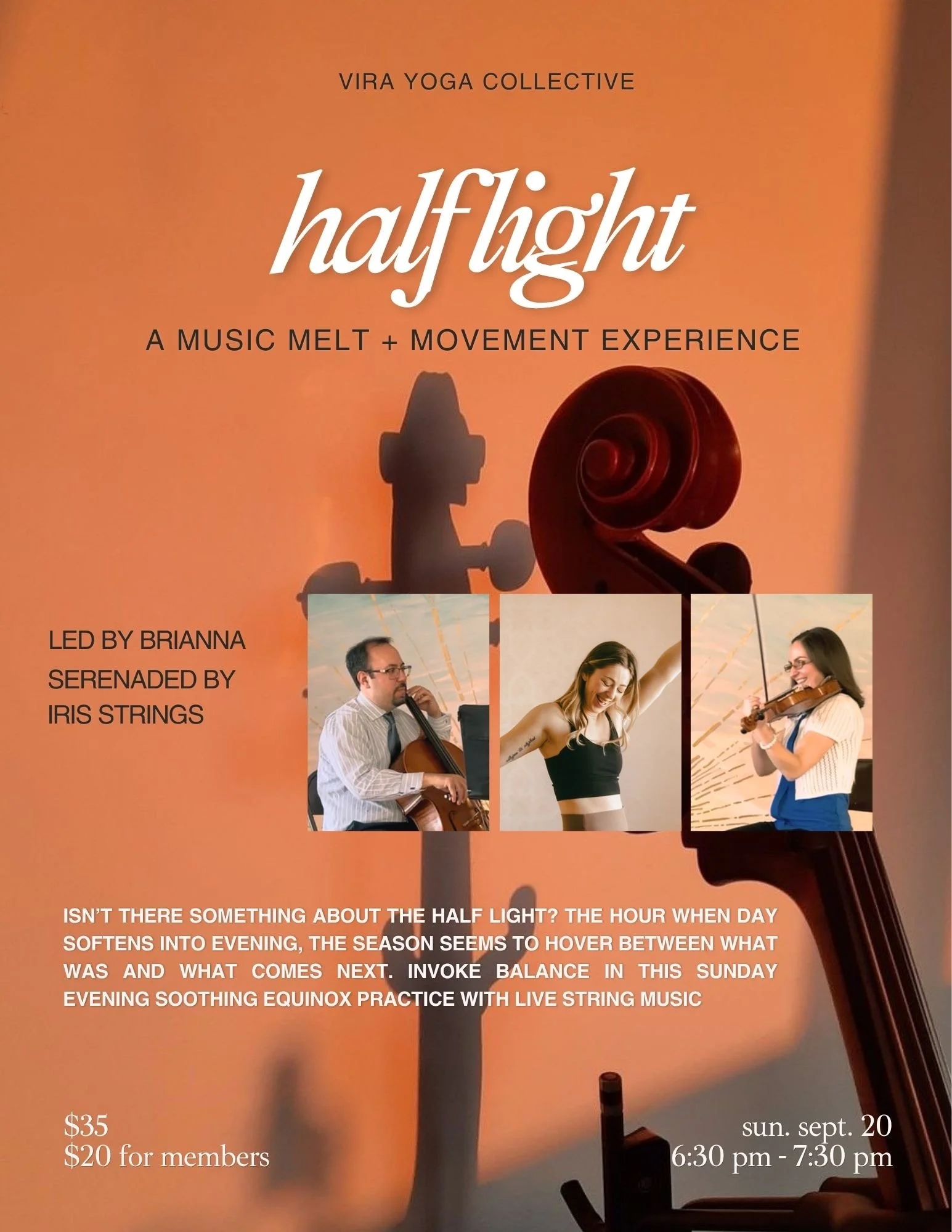 🎼 half light: a music, melt + movement experience 🌗🎻🕯️