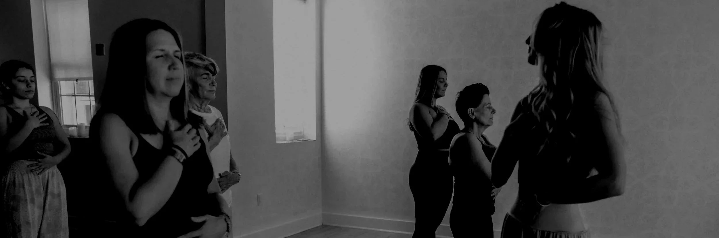 During a calm class at Vira Yoga in Long Beach, NY