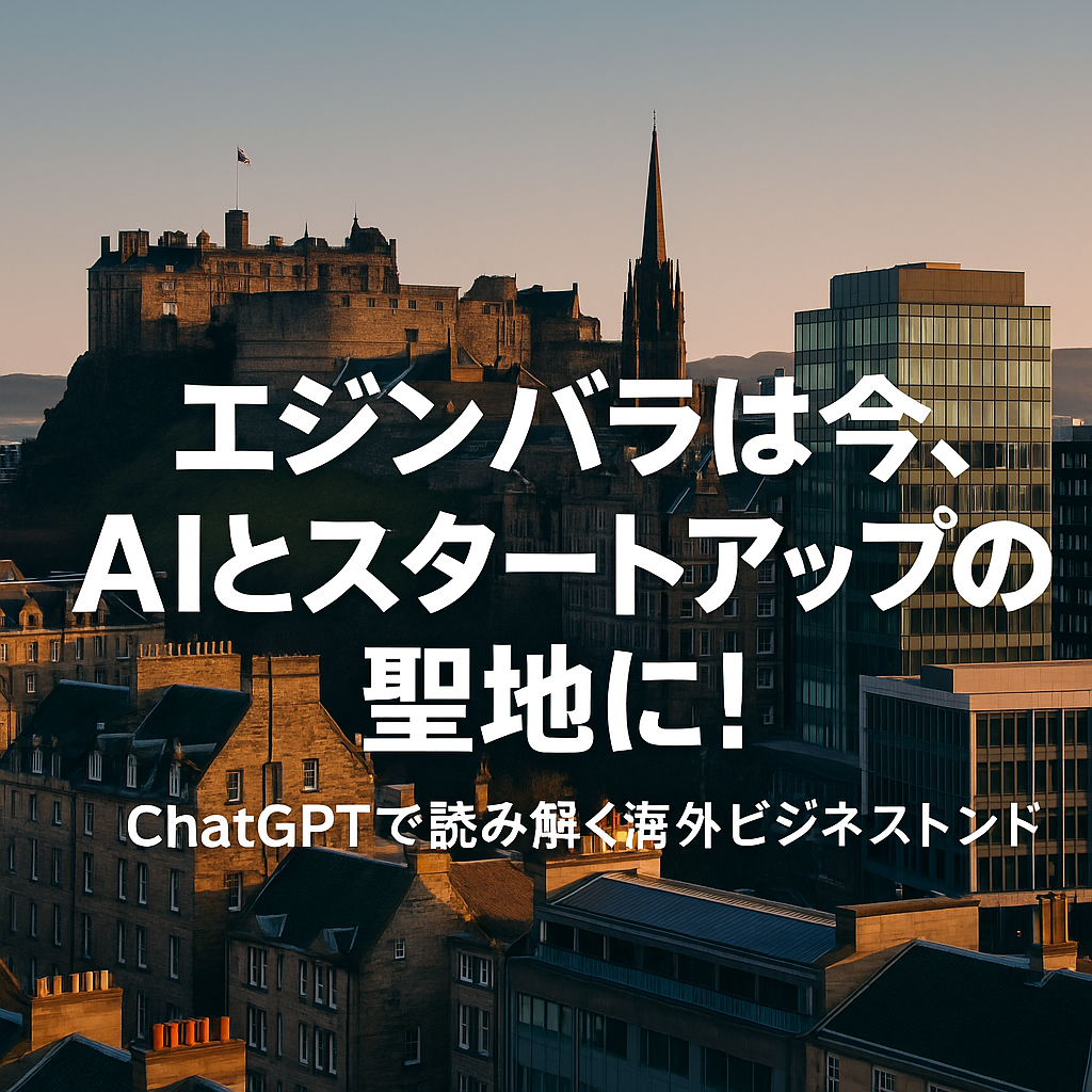 ほぼテク7月13日 エジンバラのITスタートアップ最前線:AIとディープテックの台頭、その背景をChatGPTで読み解く