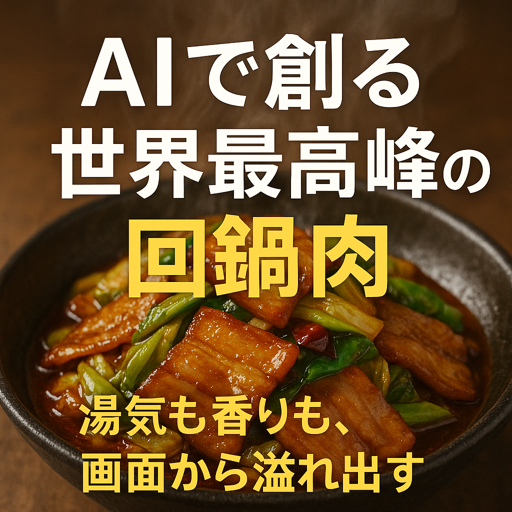 ほぼテク8月15日 ChatGPTで実現!世界最高峰の回鍋肉を描くプロンプトの秘密