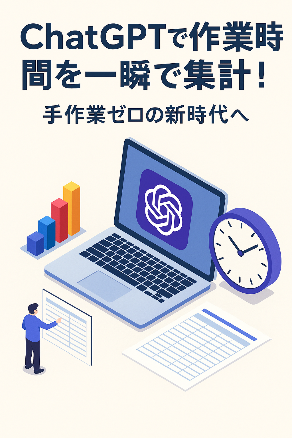ほぼテク8月21日 【保存版】ChatGPTで作業時間を自動集計!業務効率を劇的に上げる方法とは?