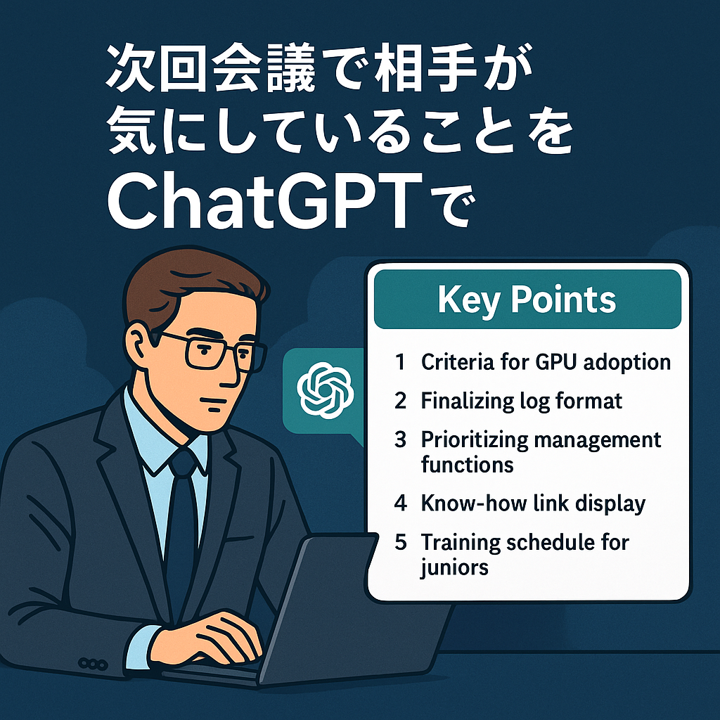 ほぼテク8月30日 過去のメールから次回会議の“重要ポイント”を見抜く!ChatGPTで打ち合わせ準備が10倍ラクになる方法