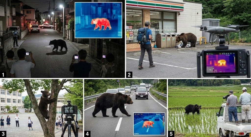 ほぼテク12月19日 【衝撃の未来】熊の出現をAIが監視⁉サーモグラフィー