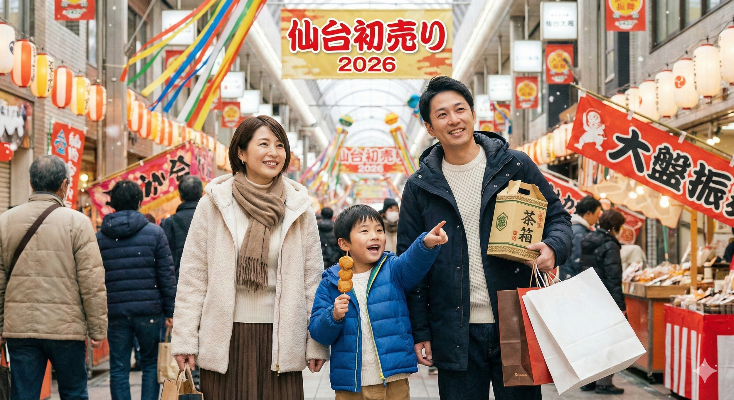 ほぼテク1月2日 世界一の初売りコーディネーターが指南！家族で楽しむ「仙台初売り」完全攻略ガイド