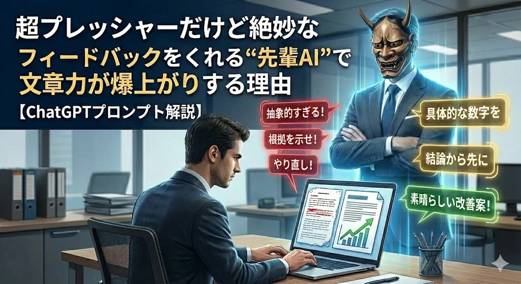 ほぼテク1月21日 超プレッシャーだけど絶妙なフィードバックをくれる“先輩AI”で文章力が爆上がりする理由