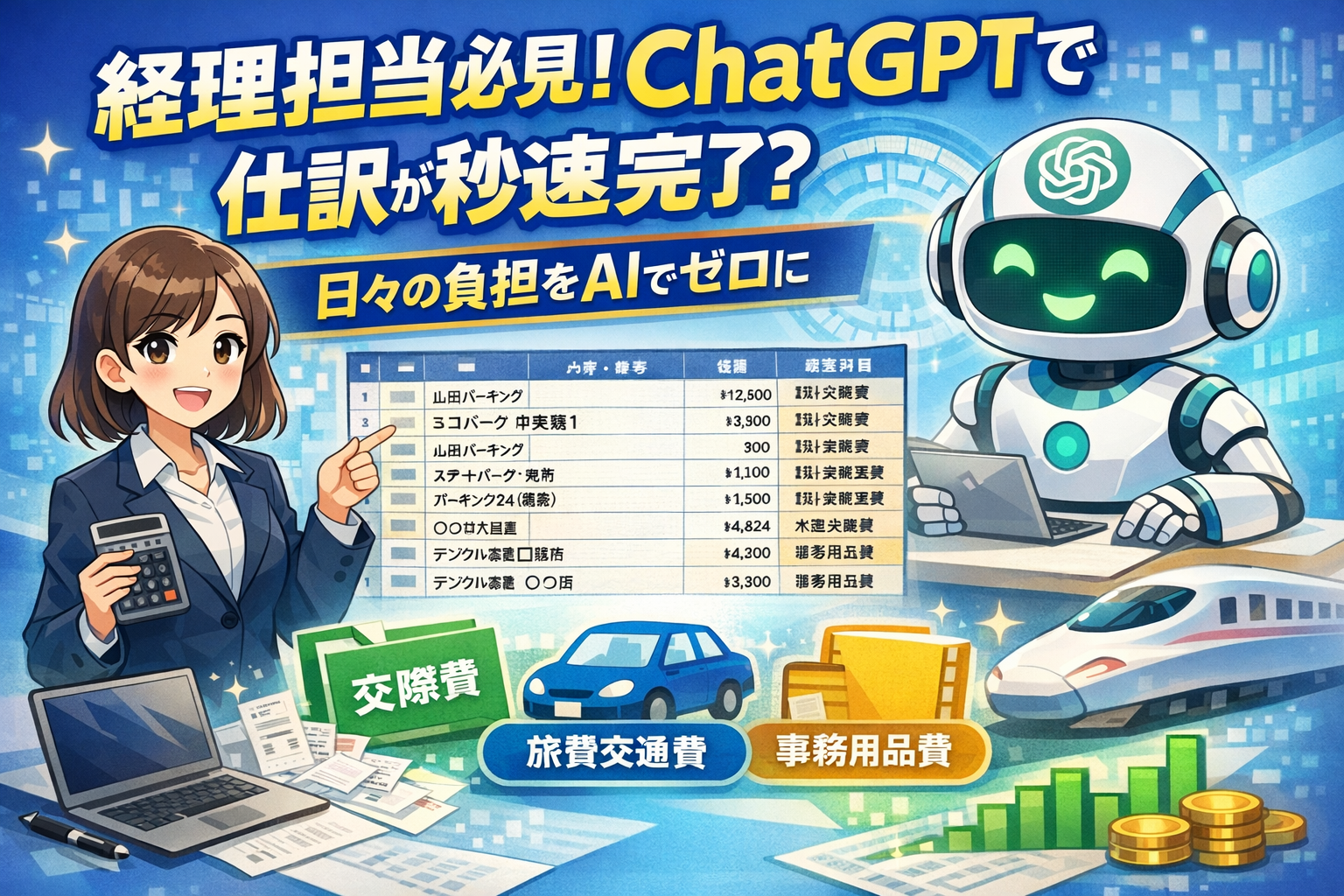 ほぼテク1月24日 経理の負担を軽くする！ChatGPTで自動仕訳するプロンプトの活用術