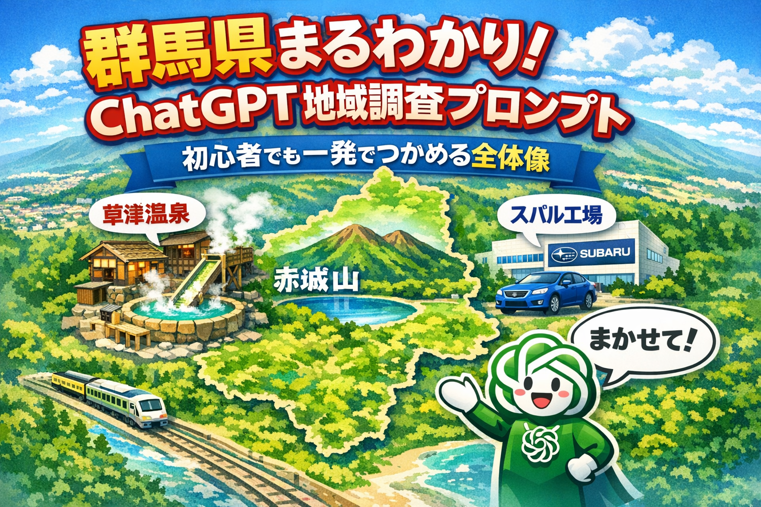 ほぼテク2月3日 群馬県を調べるならこのプロンプト！初心者でもスラスラ分かる地域調査の極意とは？
