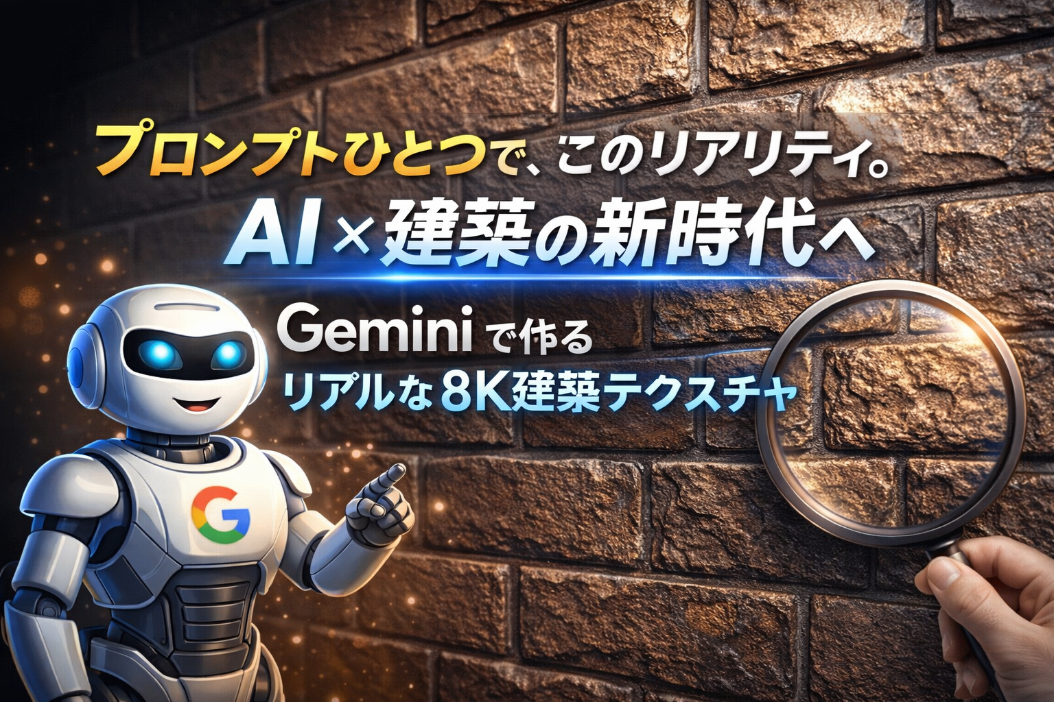ほぼテク2月11日 【初心者向け】Geminiでリアルな8K建築テクスチャを生成する驚きの方法