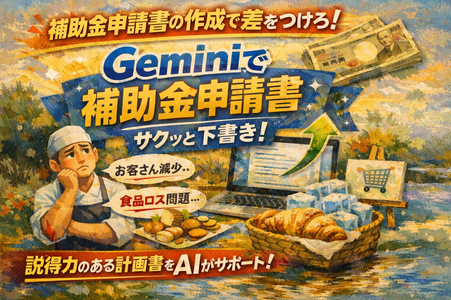 ほぼテク3月12日 Geminiで補助金申請書の下書きはここまで変わる。 小規模事業者持続化補助金を“通る計画書”に近づける実践的な使い方をやさしく解説