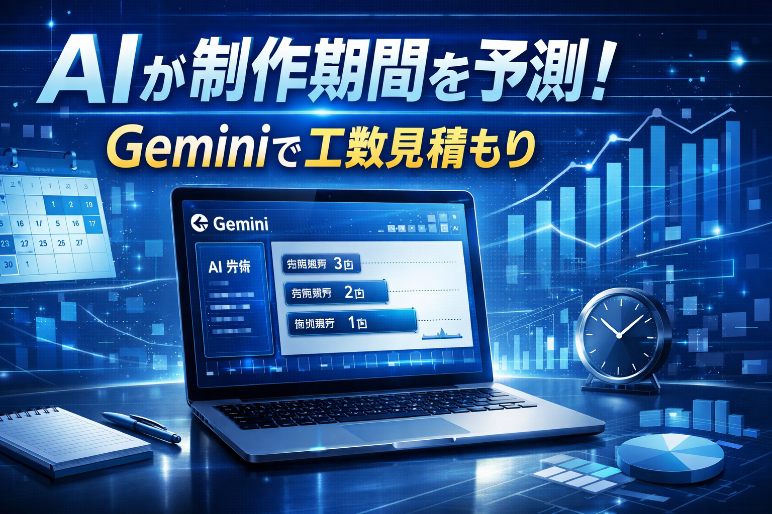 ほぼテク3月4日 【Geminiで工数予測】過去の制作事例からデザイン制作期間をAIが予測する方法を徹底解説！AIでプロジェクト管理を効率化する最前線