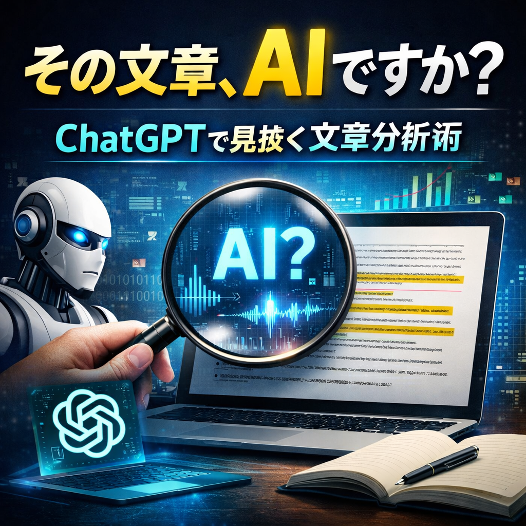ほぼテク2月26日 【保存版】その文章、本当に人間が書いた？ChatGPTで“AI生成かどうか”を見抜く分析プロンプト完全解説
