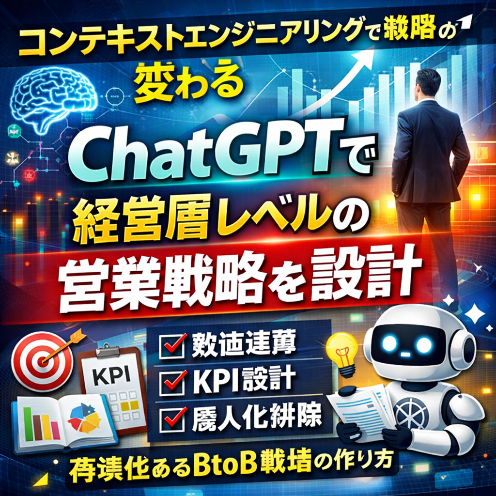 ほぼテク2月18日 【コンテキストエンジニアリングで戦略が変わる】ChatGPTで“経営層レベルの営業戦略”を設計する方法