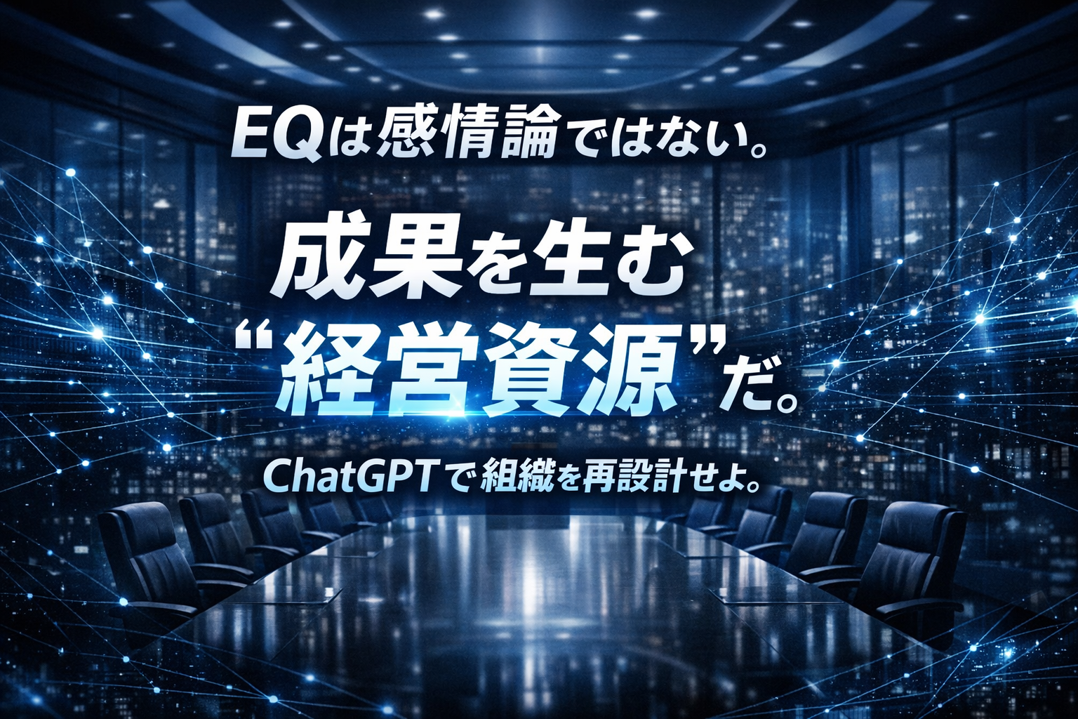 ほぼテク2月21日 【経営者必読】ChatGPTでEQを“成果を出す能力”に再定義する。組織変革を加速させるプロンプト設計とは？