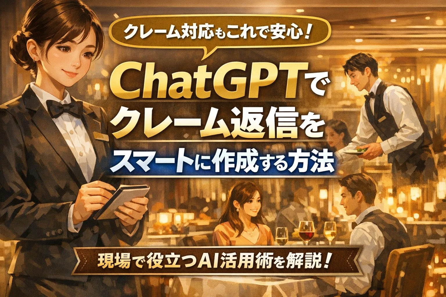 ほぼテク3月20日 クレーム対応が変わる。ChatGPTで“誠実な返信文”と“朝礼メッセージ”を素早く整える方法