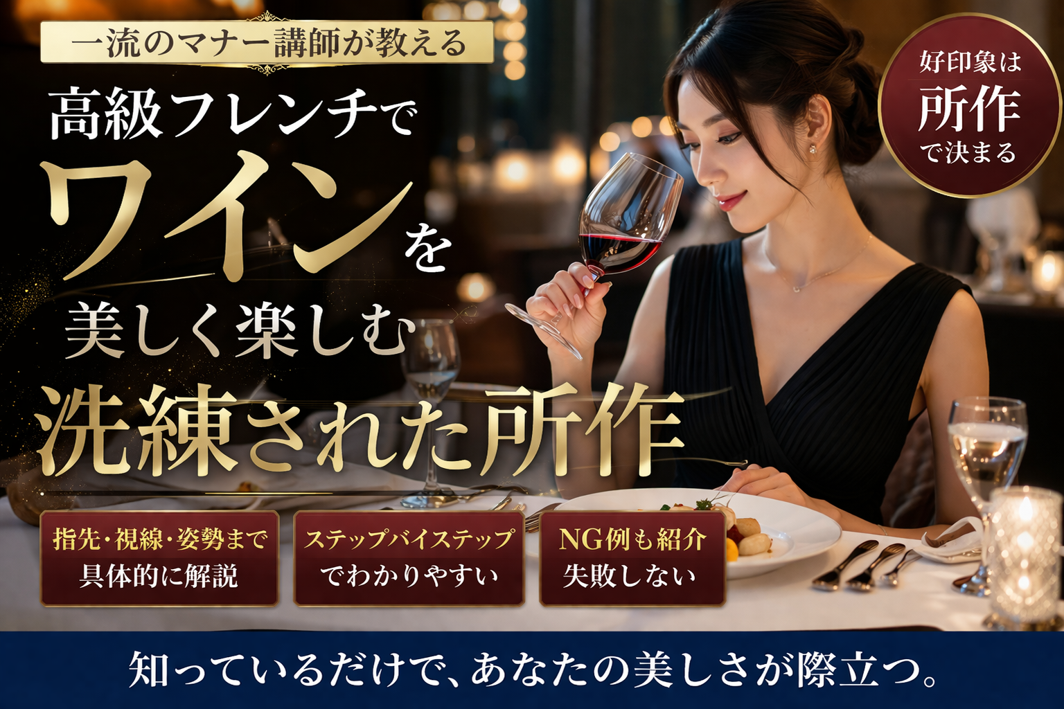 ほぼテク4月4日 高級フレンチで恥をかかない。Claudeで学ぶ「ワインを飲むときの美しい所作」をやさしく解説
