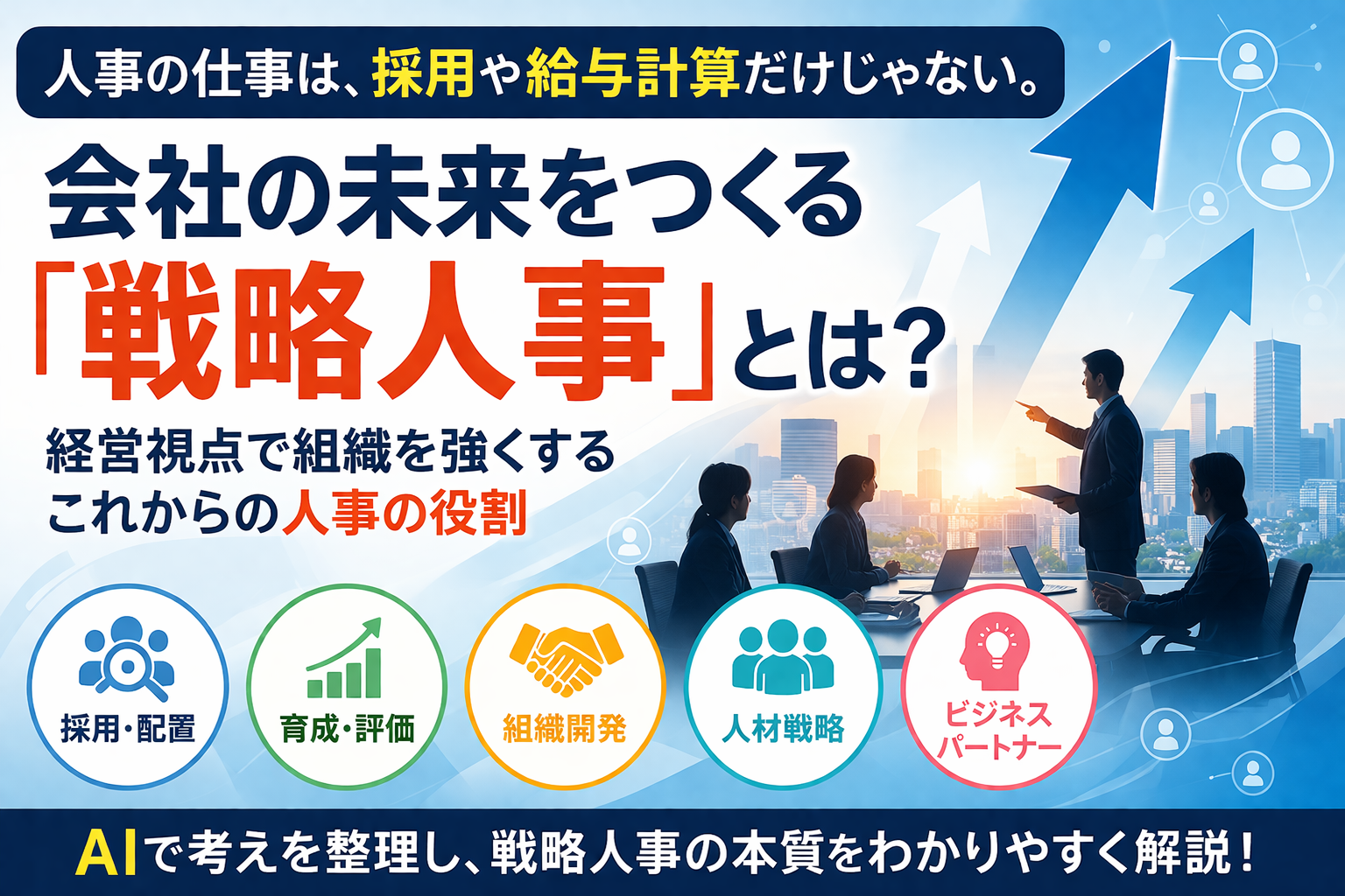 ほぼテク4月6日 【人事の仕事は採用や給与計算だけじゃない】ChatGPTで見えてくる、人事部の本来の役割と戦略人事の考え方