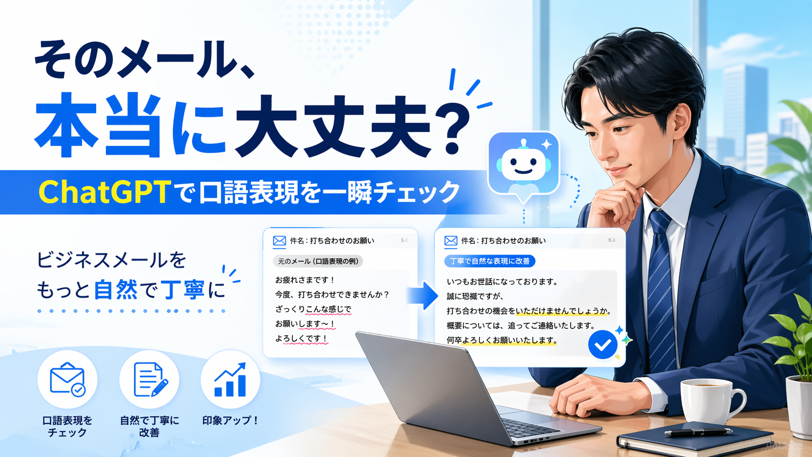 ほぼテク4月23日 そのメール、本当にビジネス向けですか？ChatGPTで口語表現を一瞬で見抜く実践術