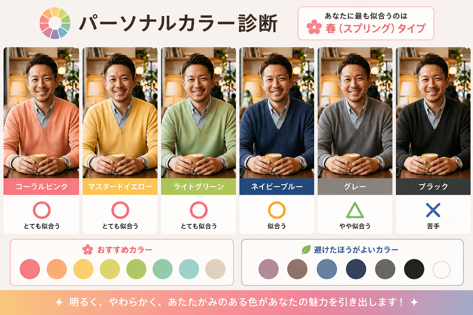 ほぼテク4月28日 ChatGPTでここまでできる！顔写真からパーソナルカラー診断グラフィックを作るプロンプト活用術