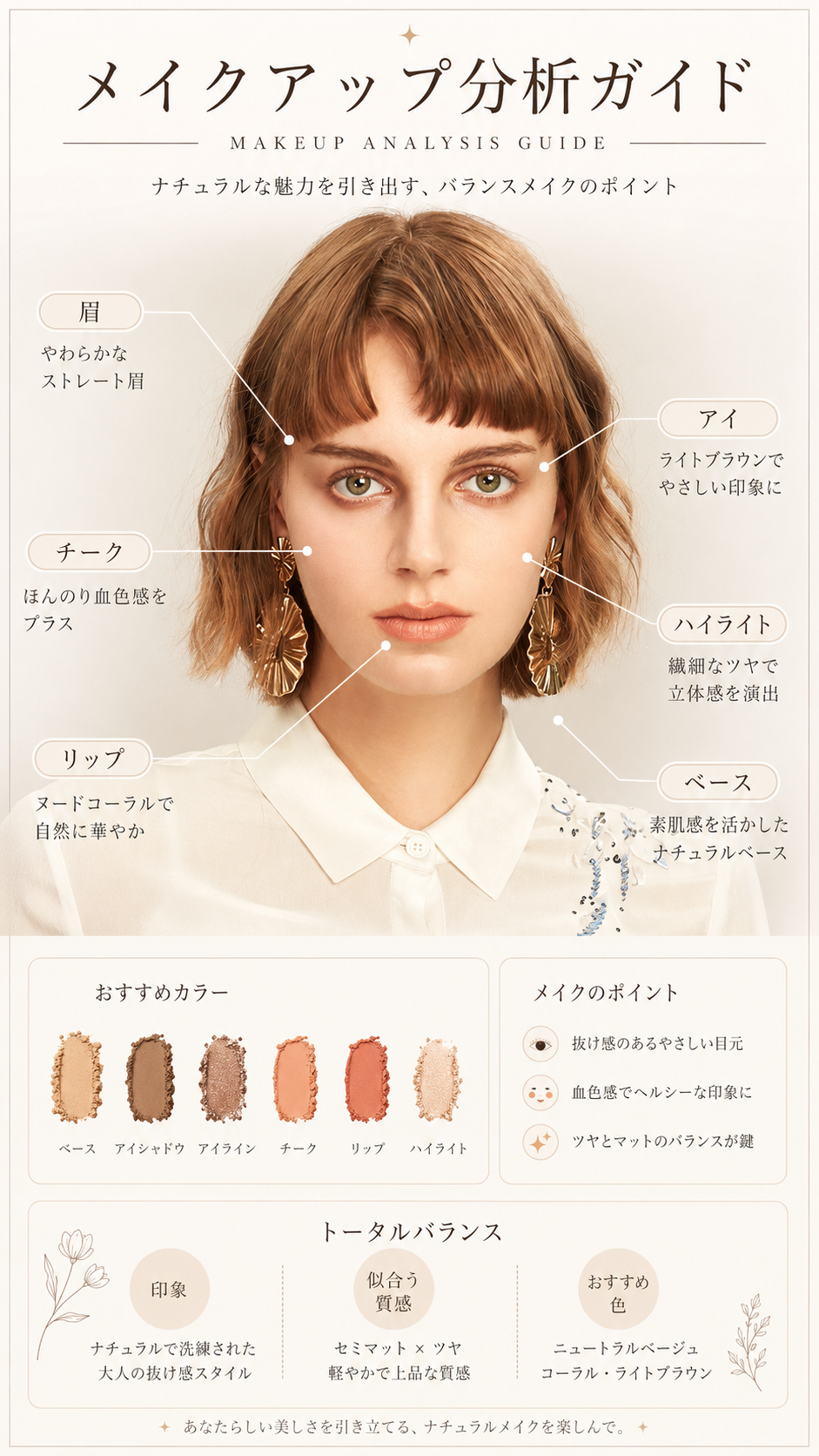 ほぼテク5月7日 ChatGPTでここまでできる。ポートレート写真から「メイク分析ガイド」を作るプロンプトのすごさをやさしく解説