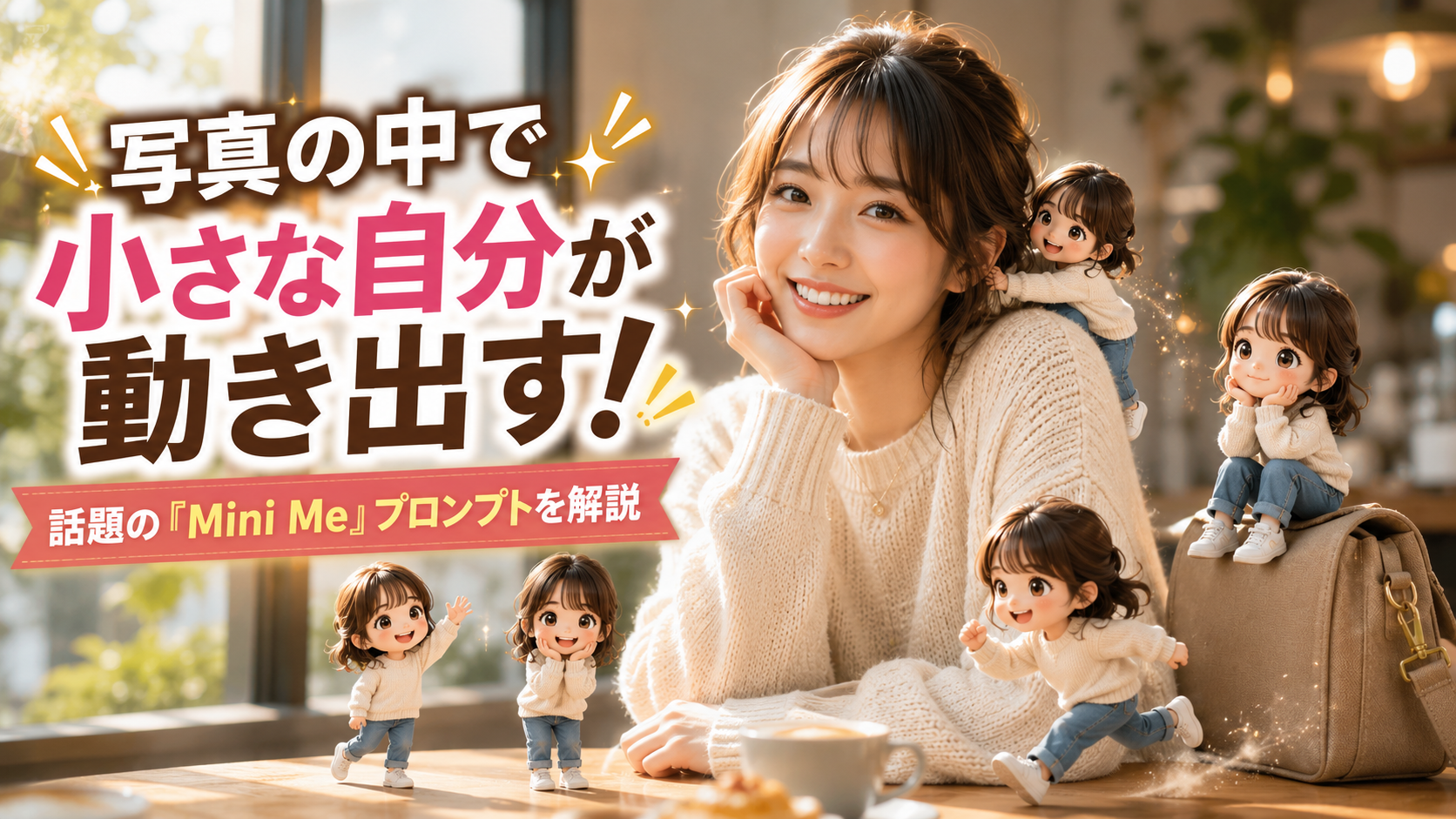 ほぼテク5月12日 小さな自分が動き出す。ChatGPTの画像生成で話題の「Mini Me」世界を作るプロンプトがすごい理由
