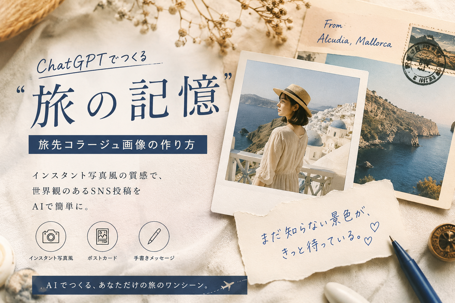ほぼテク5月22日 【ChatGPT画像生成】まるで映画のワンシーン！“旅の記憶”を一瞬で作る神プロンプトが凄すぎた