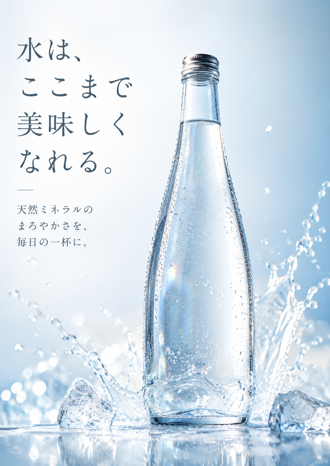 ほぼテク6月11日 ミネラルウォーターの透明感まで表現できるプロンプト活用術