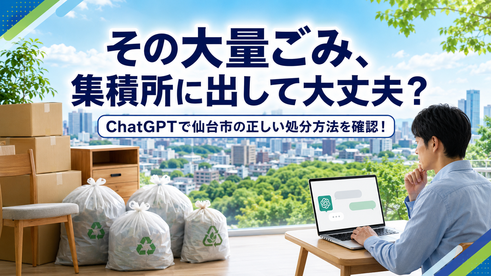 ほぼテク8月5日 引っ越しの大量ごみ、集積所へ出して大丈夫？ChatGPTを「地域ルールを調べる入口」に変える方法