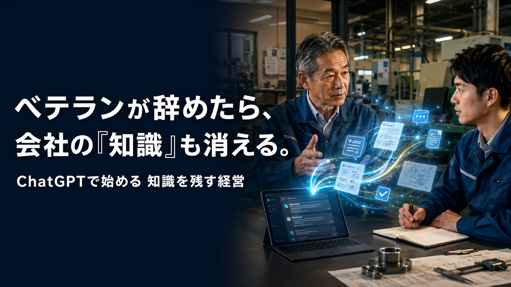 ほぼテク8月21日ChatGPTで考える生成AI経営｜中小企業が今すぐ「会社に知識を残す」べき理由