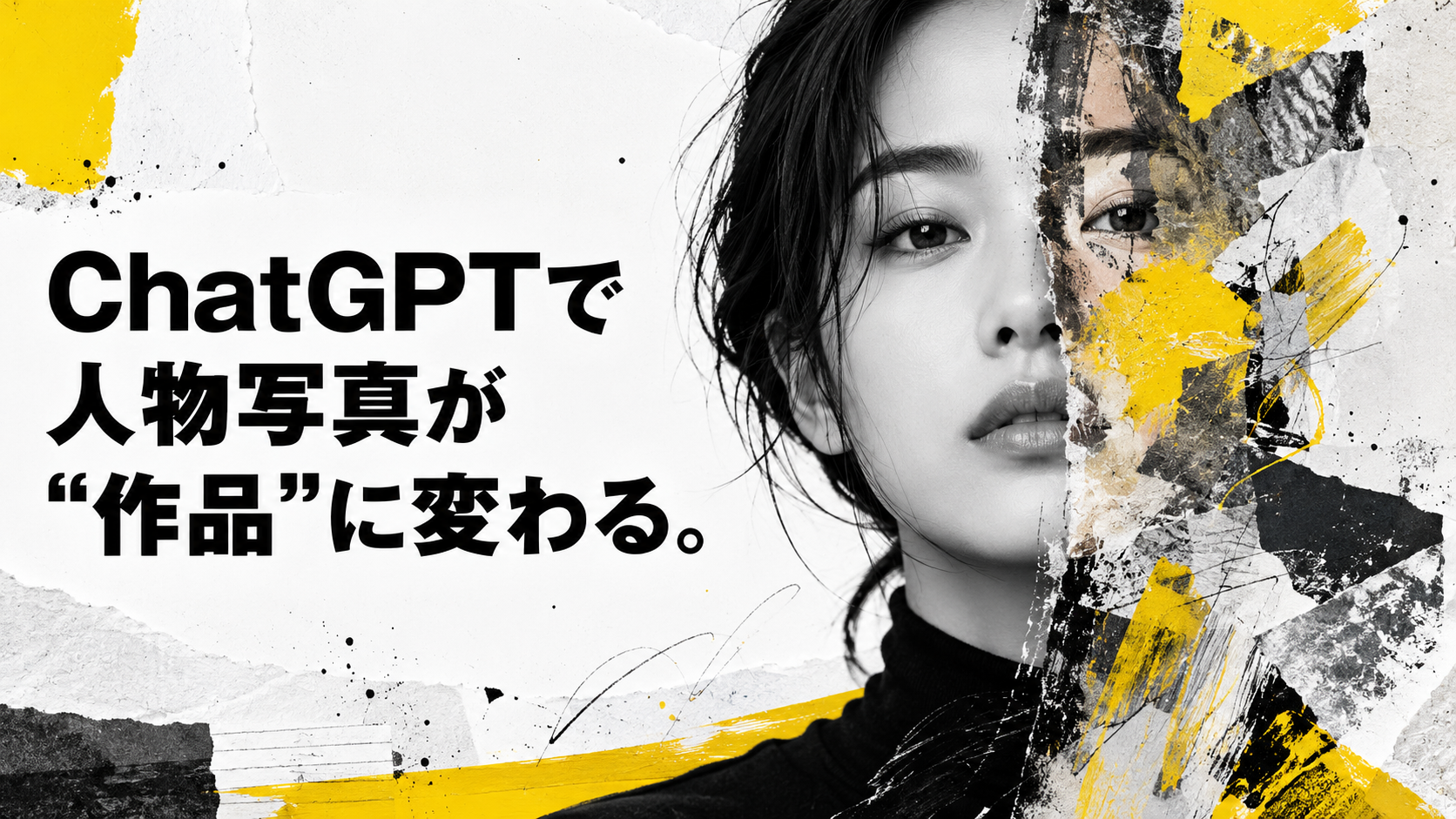 ほぼテク9月4日ChatGPTで人物写真をアート化するにはどうすればいいのか？                       顔の再現性とアート性を両立する高品質プロンプトを徹底解説