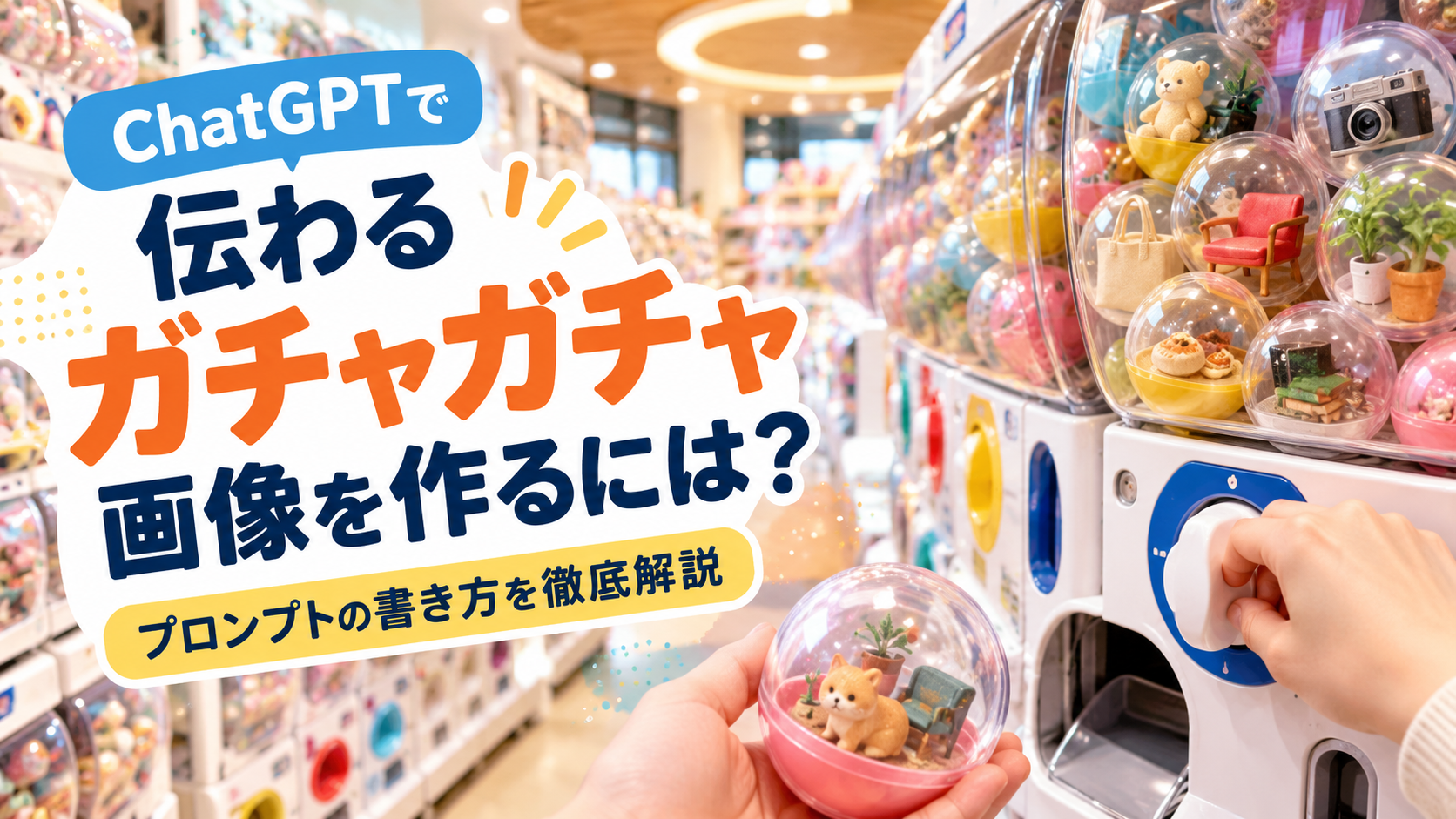 ほぼテク9月26日ChatGPTで「伝わるガチャガチャ画像」を作るには？