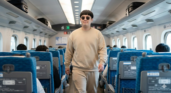 ほぼテク2月19日 【衝撃】新幹線で見かけた“あの人”をGeminiで完全再現してみた。日常の一瞬が、AIで映画になる時代へ。