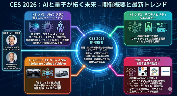 ほぼテク1月5日 CES2026の最新情報を“画像1枚”で丸わかり！Geminiで