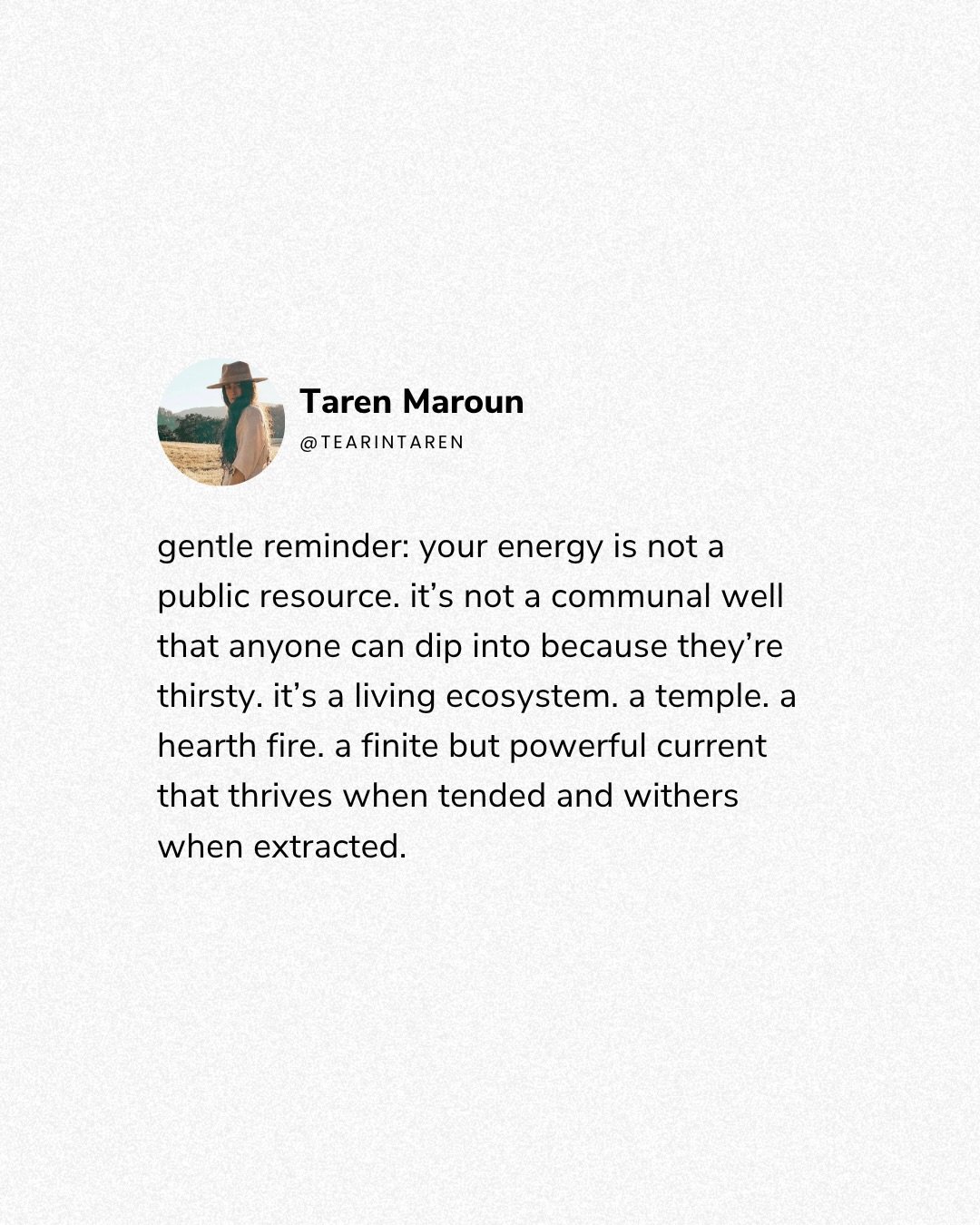 remembering today that protection and embodiment is a form of care&mdash; of wisdom. not every relationship is reciprocal, not every dynamic is nourishing, and not every person arrives with reverence.

you body, energy, wisdom, time and knowledge are