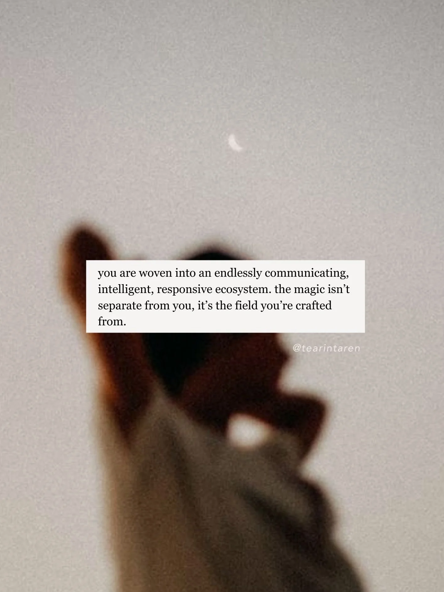 remembering today that my body mirrors the patterns and flow of the universe around me&mdash; that my system was developed in relationship to nature and that I am not separate ✨💛🌿🌀🌙 xo