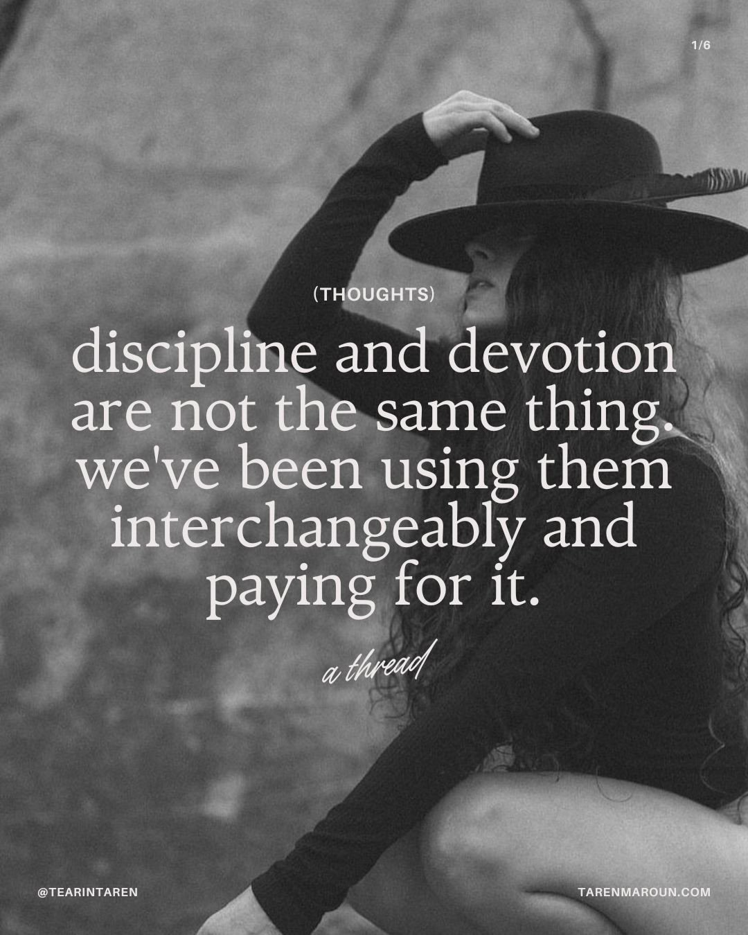 Discipline and devotion are not the same thing. One separates us from our bodies and the other drops us into deeper relationship with it.

Life flows from us, through us. Living disembodied does us a disservice.

I&rsquo;m not saying don&rsquo;t do h