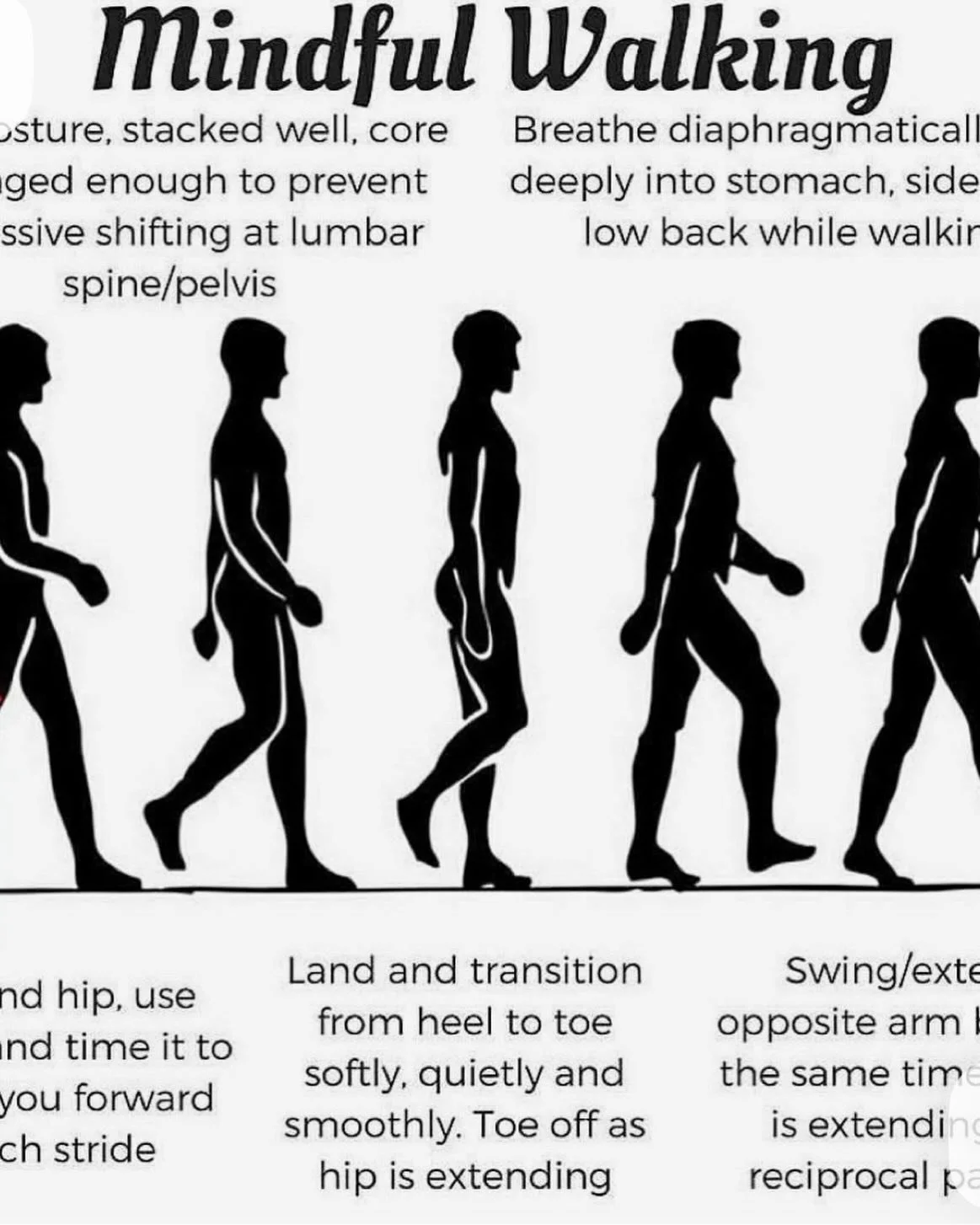 Slow down and move more mindfully to help to engage right glutes in walking.