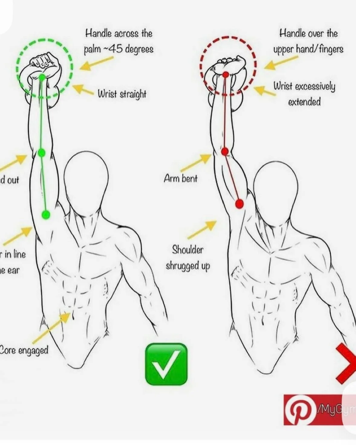 Relaxing shoulder and neck helps to activate lats to engage to support this movement