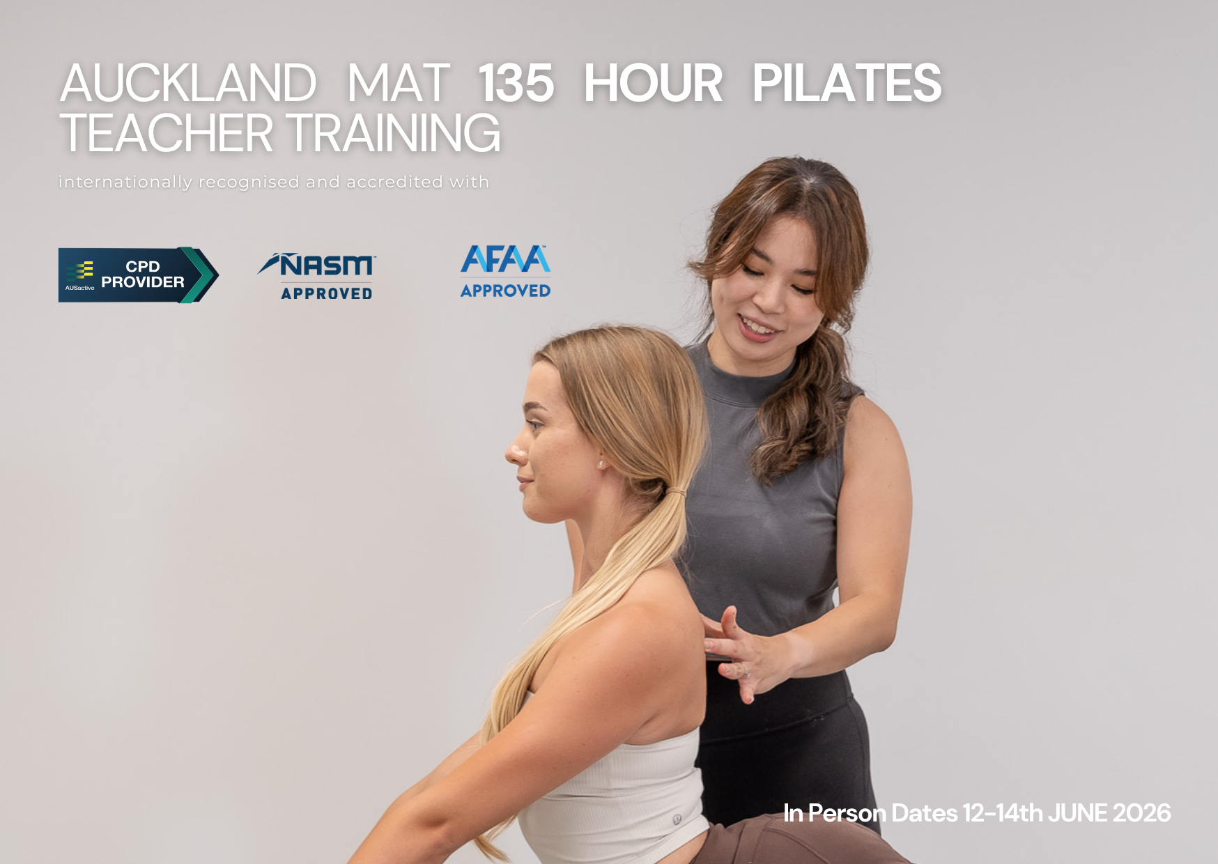Mat Teacher Training Pilates Auckland