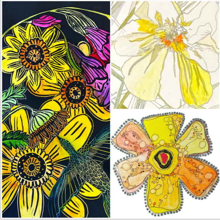 A Spring Triplet: Celebrating Spring's Renewal | Fine Art by Juli Janovicz, Samira Gdisis &amp; Kendra Kett