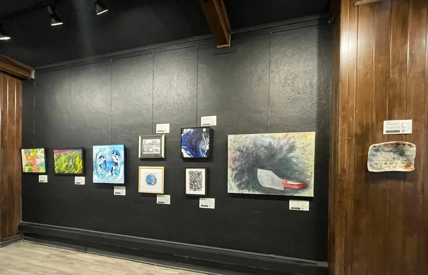 ShadowBoxX Gallery Pareidolia Juried Exhibition (Waukegan IL) "Cellular Anatomy of Despair with Little Rays of Light Shinging Through"